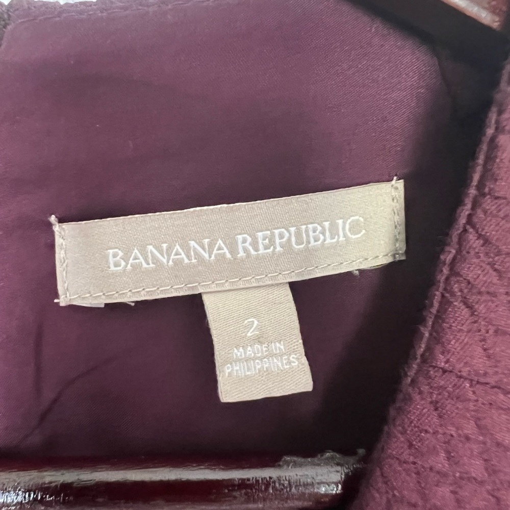 Banana Republic Deep Plum Midi Dress - Picture 4 of 4